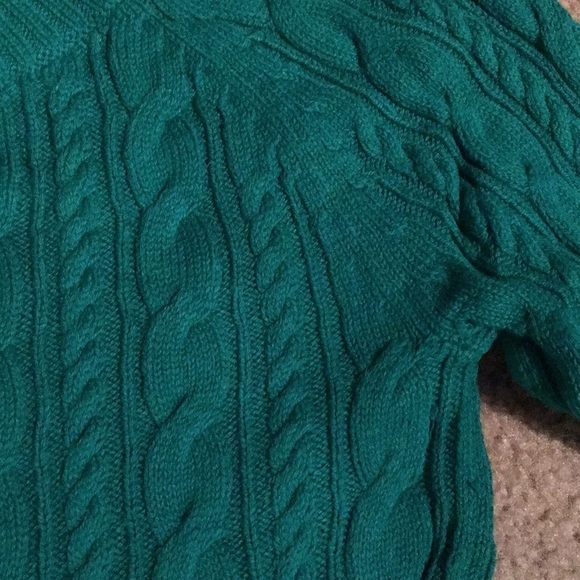 Green boat neck sweater - Picture 4 of 6